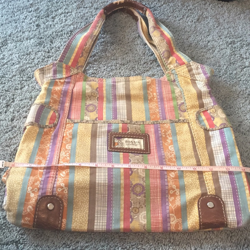 Fossil Canvas Multicolored Handbag - image 1